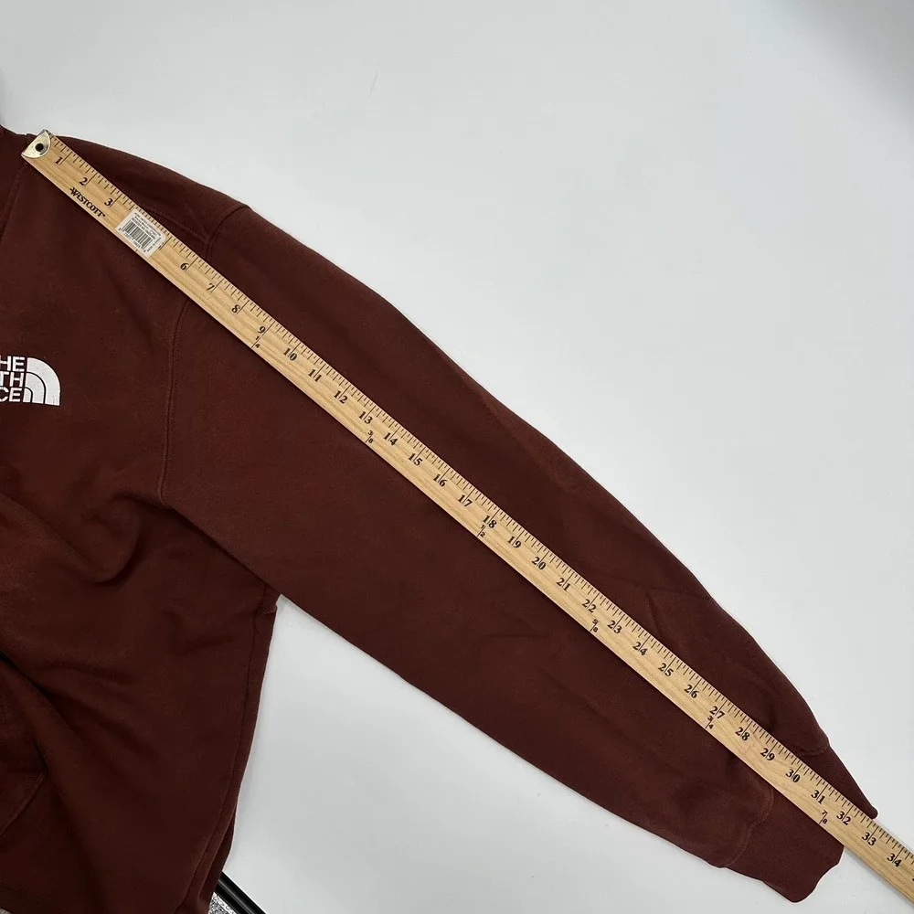 The North Face Mens XXL Brown Box Logo Hoodie Never Stop Exploring Pullover